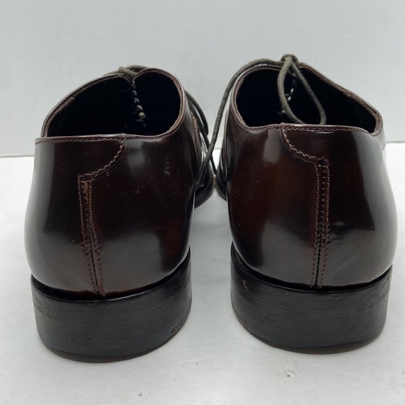 Antonio Maurizi Mens Brown Leather Cap Toe Oxford Dress Shoes Size 41 main image 10
